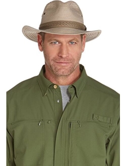 UPF 50  Men's Holden Packable Travel Fedora - Sun Protective