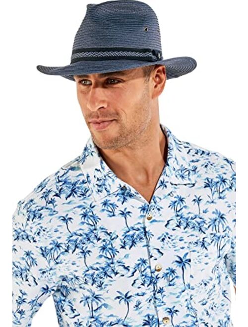 Coolibar UPF 50+ Men's Holden Packable Travel Fedora - Sun Protective