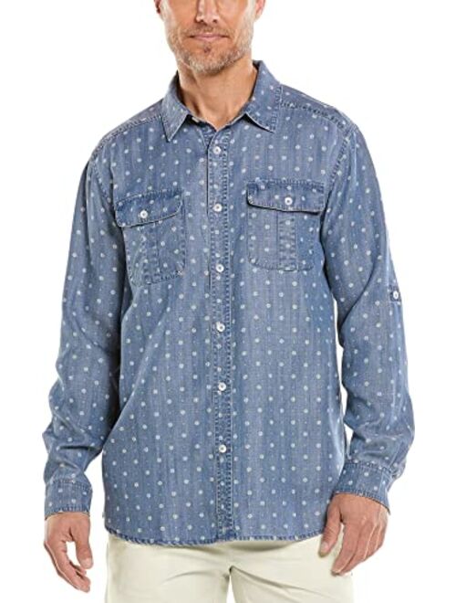 Coolibar UPF 50+ Men's Carson Chambray Shirt - Sun Protective