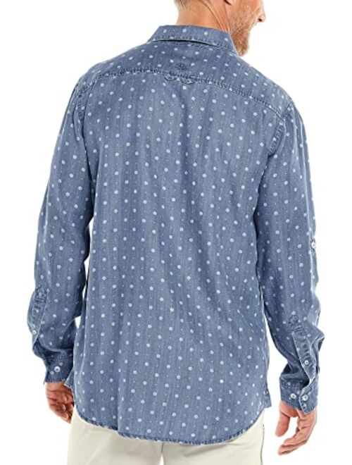 Coolibar UPF 50+ Men's Carson Chambray Shirt - Sun Protective