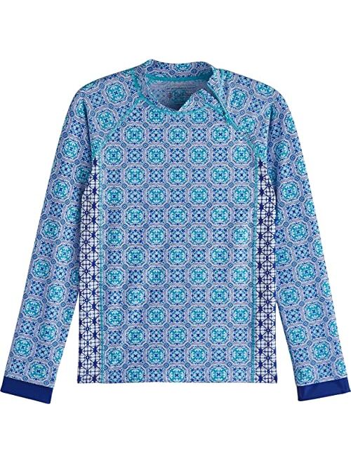 Coolibar UPF 50+ Girl's Wavechaser Zippy Rash Guard - Sun Protective