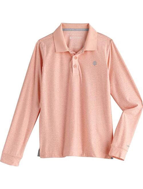 Coolibar UPF 50+ Kid's Erodym Long Sleeve Golf Polo - Sun Protective