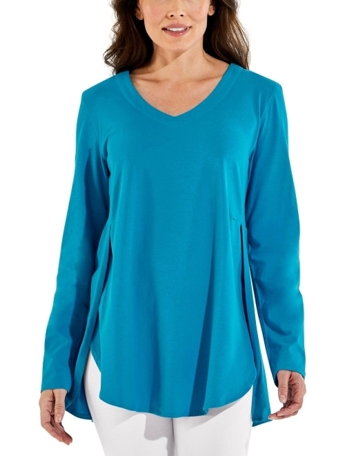 Coolibar UPF 50+ Women's Kera V-Neck Tunic Top - Sun Protective