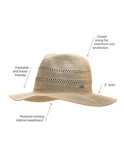 Coolibar UPF 50+ Women's Nikki Crochet Fedora - Sun Protective