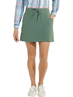 UPF 50  Women's Mendocino Travel Skort - Sun Protective