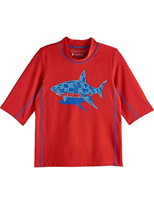 Coolibar UPF 50+ Kid's Sandshark Short Sleeve Surf Shirt - Sun Protective