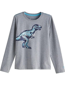 UPF 50  Kid's Coco Plum Everyday Graphic Long Sleeve T-Shirt - Sun Protective