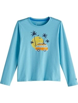 UPF 50  Kid's Coco Plum Everyday Graphic Long Sleeve T-Shirt - Sun Protective