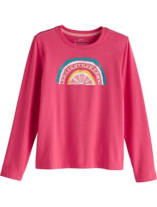 Coolibar UPF 50+ Kid's Coco Plum Everyday Graphic Long Sleeve T-Shirt - Sun Protective