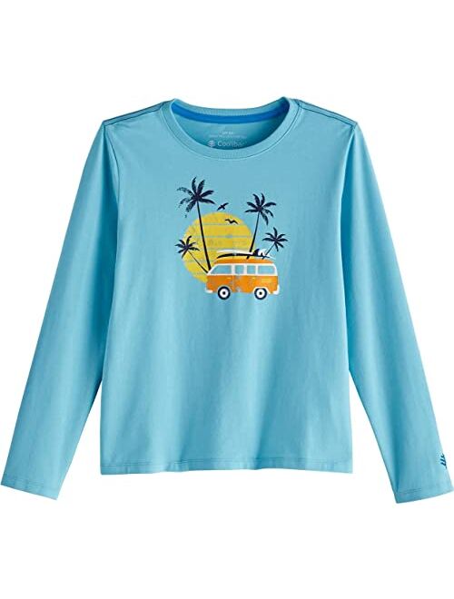 Coolibar UPF 50+ Kid's Coco Plum Everyday Graphic Long Sleeve T-Shirt - Sun Protective