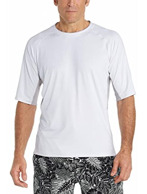 Coolibar UPF 50+ Men's Ultimate Short Sleeve Rash Guard - Sun Protective