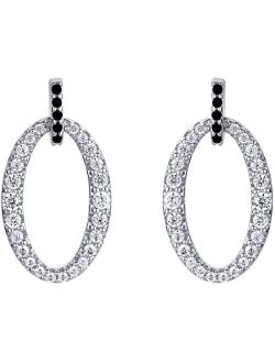 925 Sterling Silver Eternity Drop Earrings for Women, Hypoallergenic Fine Jewelry