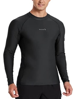 Men's Long Sleeve Rashguard UPF 50  Swim Rash Guard Water Shirts for Surfing Diving Kayaking