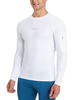 Men's Long Sleeve Rashguard UPF 50  Swim Rash Guard Water Shirts for Surfing Diving Kayaking