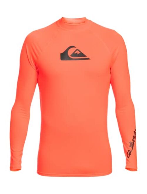 Quiksilver Men's Standard All Time Long Sleeve Rashguard UPF 50 Sun Protection Surf Shirt