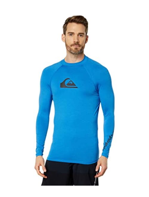 Quiksilver Men's Standard All Time Long Sleeve Rashguard UPF 50 Sun Protection Surf Shirt