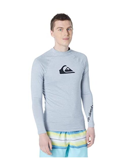 Quiksilver Men's Standard All Time Long Sleeve Rashguard UPF 50 Sun Protection Surf Shirt