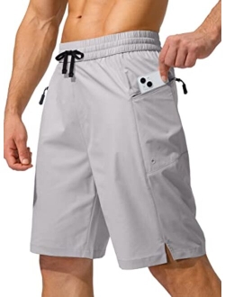 Men's Swim Trunks Quick Dry Board Shorts with Zipper Pockets Beach Shorts Bathing Suits for Men - No Mesh Liner