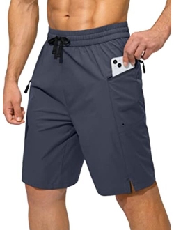 Men's Swim Trunks Quick Dry Board Shorts with Zipper Pockets Beach Shorts Bathing Suits for Men - No Mesh Liner