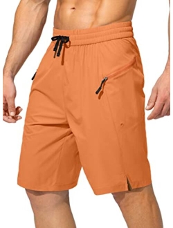 Men's Swim Trunks Quick Dry Board Shorts with Zipper Pockets Beach Shorts Bathing Suits for Men - No Mesh Liner