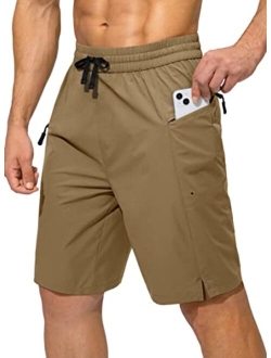 Men's Swim Trunks Quick Dry Board Shorts with Zipper Pockets Beach Shorts Bathing Suits for Men - No Mesh Liner