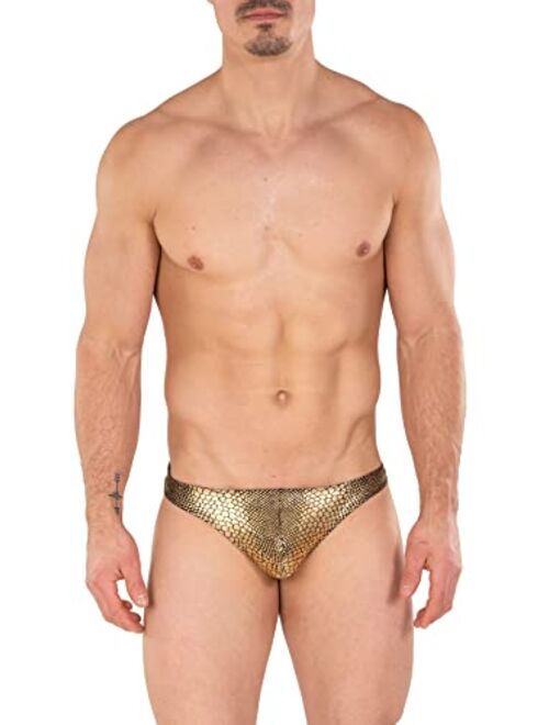 Gary Majdell Sport Mens Solid Color Thong Swimsuit