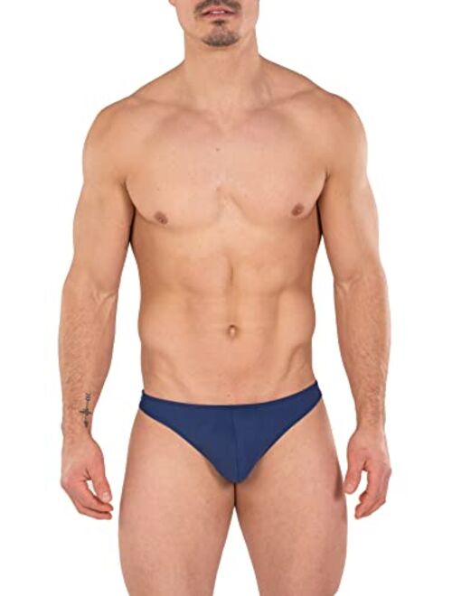 Gary Majdell Sport Mens Solid Color Thong Swimsuit