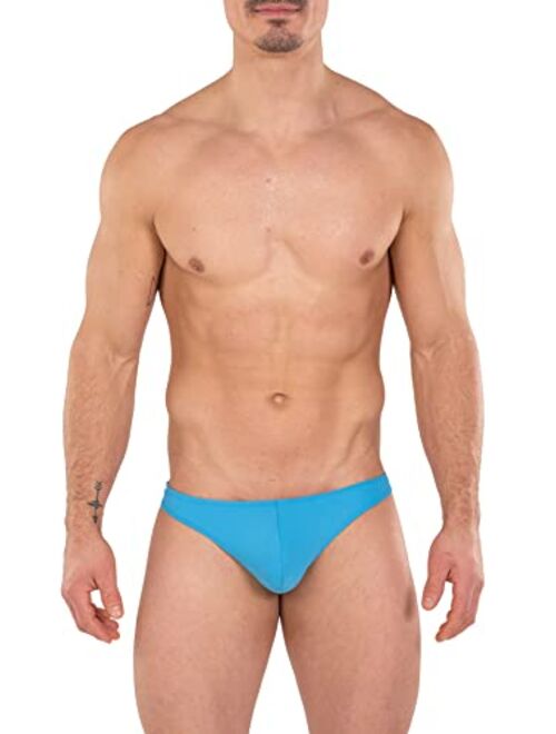 Gary Majdell Sport Mens Solid Color Thong Swimsuit