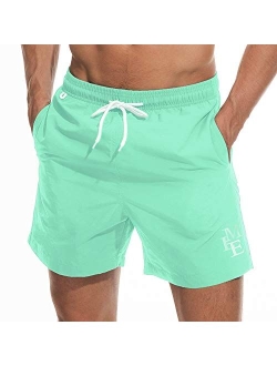 vxsvxm Beach Shorts Swim Trunks Quick Dry Men's Bathing Suit with Mesh Lining/Side Pockets