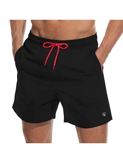 vxsvxm Beach Shorts Swim Trunks Quick Dry Men's Bathing Suit with Mesh Lining/Side Pockets