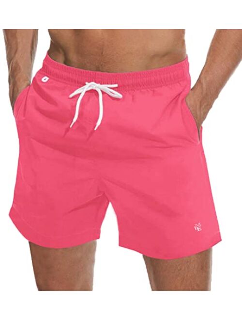 vxsvxm Beach Shorts Swim Trunks Quick Dry Men's Bathing Suit with Mesh Lining/Side Pockets