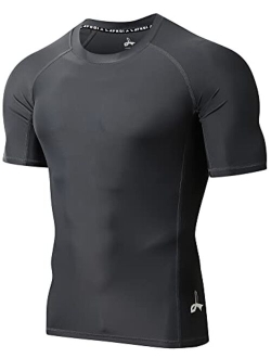 LAFROI Men's Long Sleeve UPF 50+ Baselayer Skins Performance Fit Compression Rash Guard-CLY02D