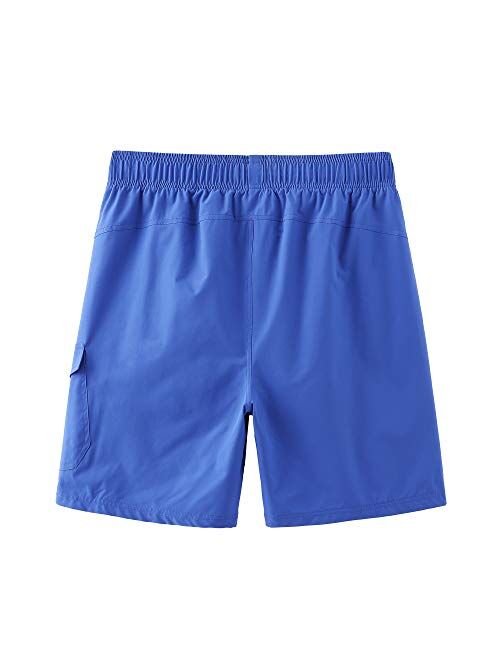 HODOSPORTS Mens 8" Swimming Trunks (Regular & Big Tall Sizes)