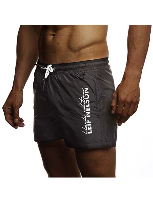 Leif Nelson Men's Summer Swimwear Swim Shorts with Pockets LN9215