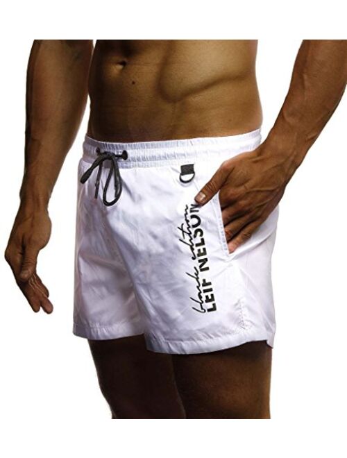 Leif Nelson Men's Summer Swimwear Swim Shorts with Pockets LN9215