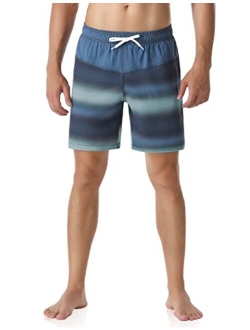 Nonwe Men's Swim Trunks Water Sport Printed Lightweight Quick Dry Drawstring