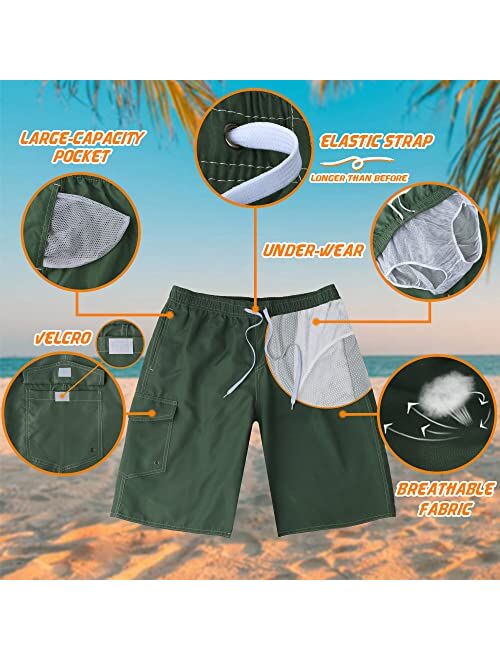 Srnede Mens Swimming Trunks Swim Trunks Quick Dry Swim Shorts with Mesh Lining Funny Swimwear Bathing Suits