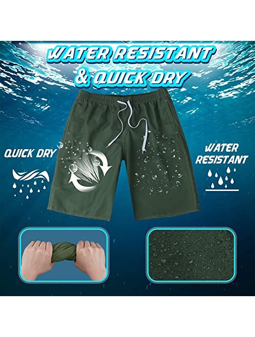 Srnede Mens Swimming Trunks Swim Trunks Quick Dry Swim Shorts with Mesh Lining Funny Swimwear Bathing Suits