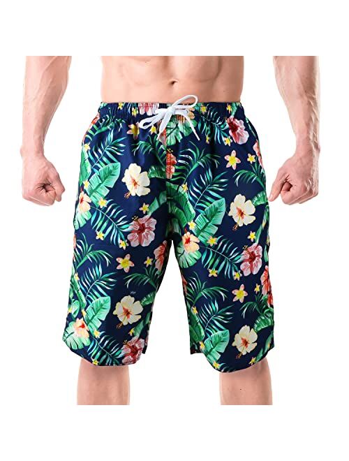 Srnede Mens Swimming Trunks Swim Trunks Quick Dry Swim Shorts with Mesh Lining Funny Swimwear Bathing Suits