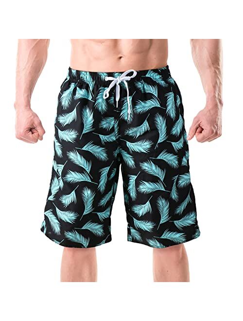 Srnede Mens Swimming Trunks Swim Trunks Quick Dry Swim Shorts with Mesh Lining Funny Swimwear Bathing Suits