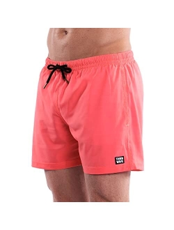 Third Wave Premium Swim Trunks - Men's 5 Inch Inseam Quick Dry Swim Shorts for Beach and Swimming