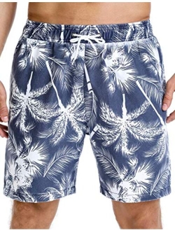 Nonwe Men's Swim Trunks Beachwear Outdoor Quick Dry Retro Soft Washed Drawstring Board Short