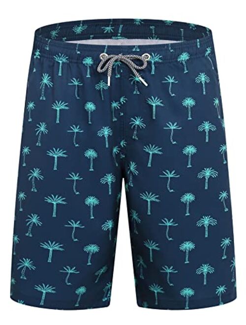 iCKER Mens Swim Trunks Quick Dry Bathing Suits Summer Holiday Beach Board Shorts