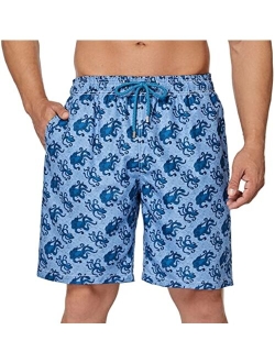 SIX ISLANDS Mens Swim Trunks Plastic Recycled Fabric Bathing Suit for Big and Tall Men