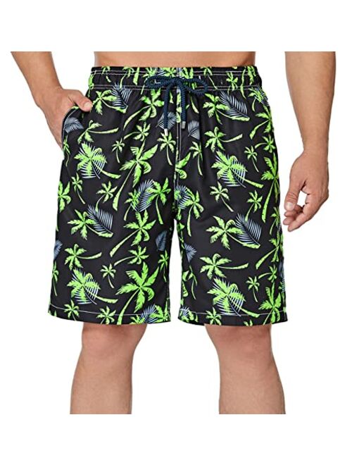 SIX ISLANDS Mens Swim Trunks Plastic Recycled Fabric Bathing Suit for Big and Tall Men