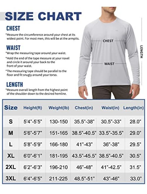 Ewedoos UPF 50+ Rash Guard for Men Swim Shirts for Men Sun Protection Beach Shirts Dry Fit Long Sleeve Shirts Sun Shirt