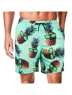 IORTY RTTY Mens Swim Trunks Quick Dry Swim Shorts with Mesh Lining Funny Leopard Print Swimwear Bathing Suits