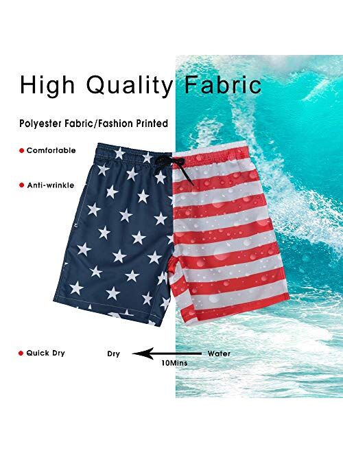 IORTY RTTY Mens Swim Trunks Quick Dry Swim Shorts with Mesh Lining Funny Leopard Print Swimwear Bathing Suits