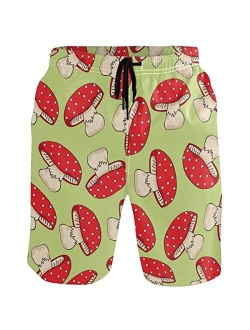 visesunny Men's Colorful Flower Print Beach Shorts Hot Summer Swim Trunks Sports Running Bathing Suits with Mesh Lining