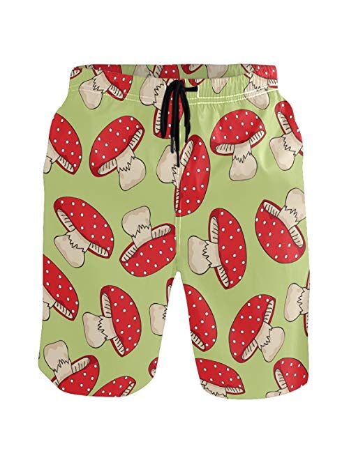 visesunny Men's Colorful Flower Print Beach Shorts Hot Summer Swim Trunks Sports Running Bathing Suits with Mesh Lining